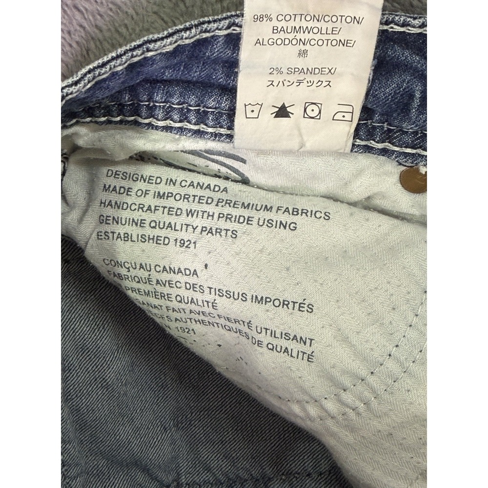 Silver Jeans Womens 28 Blue Bootcut Distressed Denim Berkley Surplus Low Rise - Picture 11 of 12